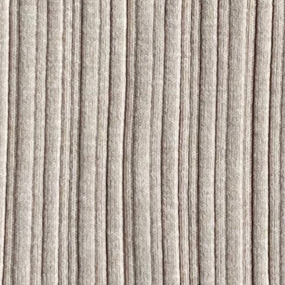 Quince Cotton Cashmere Ribbed Tank Heather Oatmeal M Wardrobe Staple Stretch NWT - Picture 7 of 15